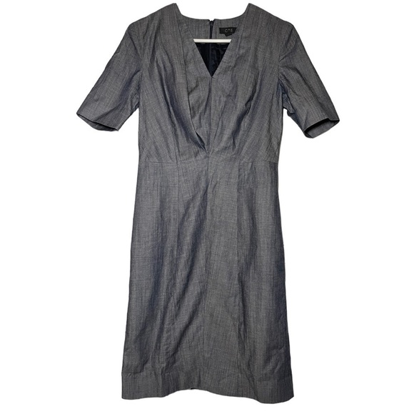 Cos Dark Navy V-neck Dress size US 4 - Picture 1 of 5